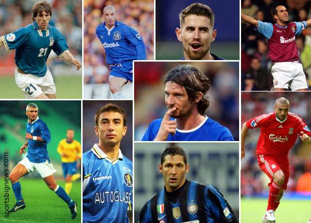 Top 10 greatest Italian players ever played in Premier League