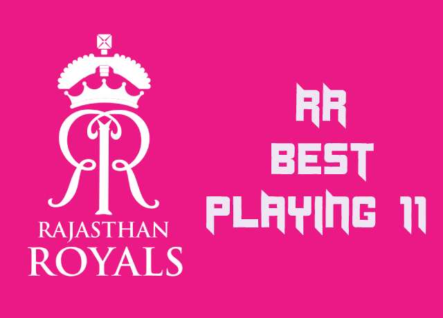 Best playing 11 of Rajasthan Royals (RR)