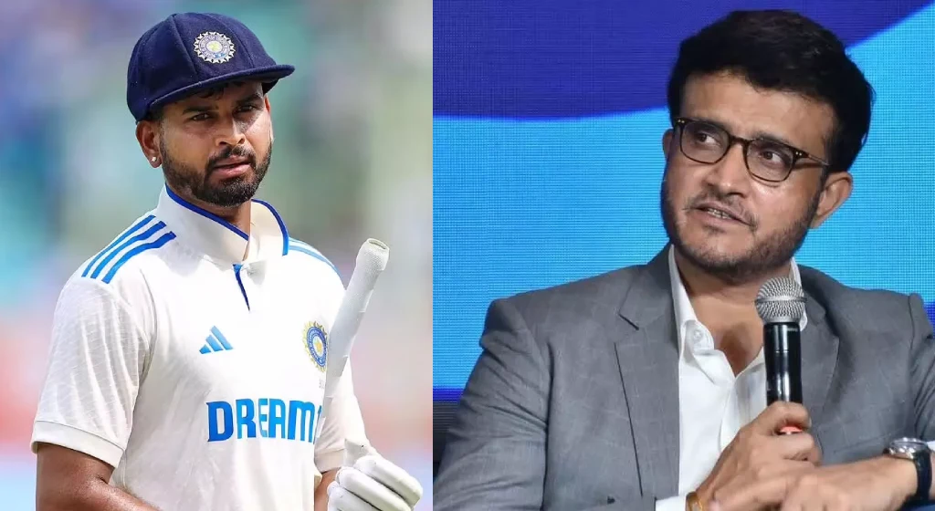 Shreyas Iyer and Sourav Ganguly